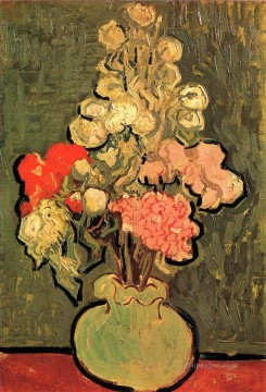 ローズアオイの静物花瓶 フィンセント・ファン・ゴッホ 印象派の花 Oil Paintings
